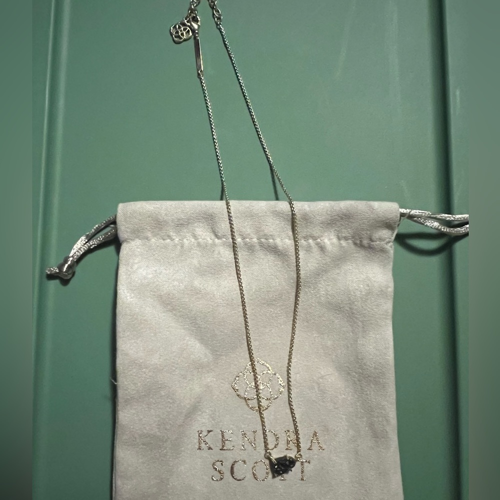 Kendra Scott Black Drusy Necklace